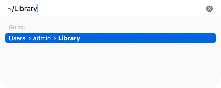 Library folder on Mac