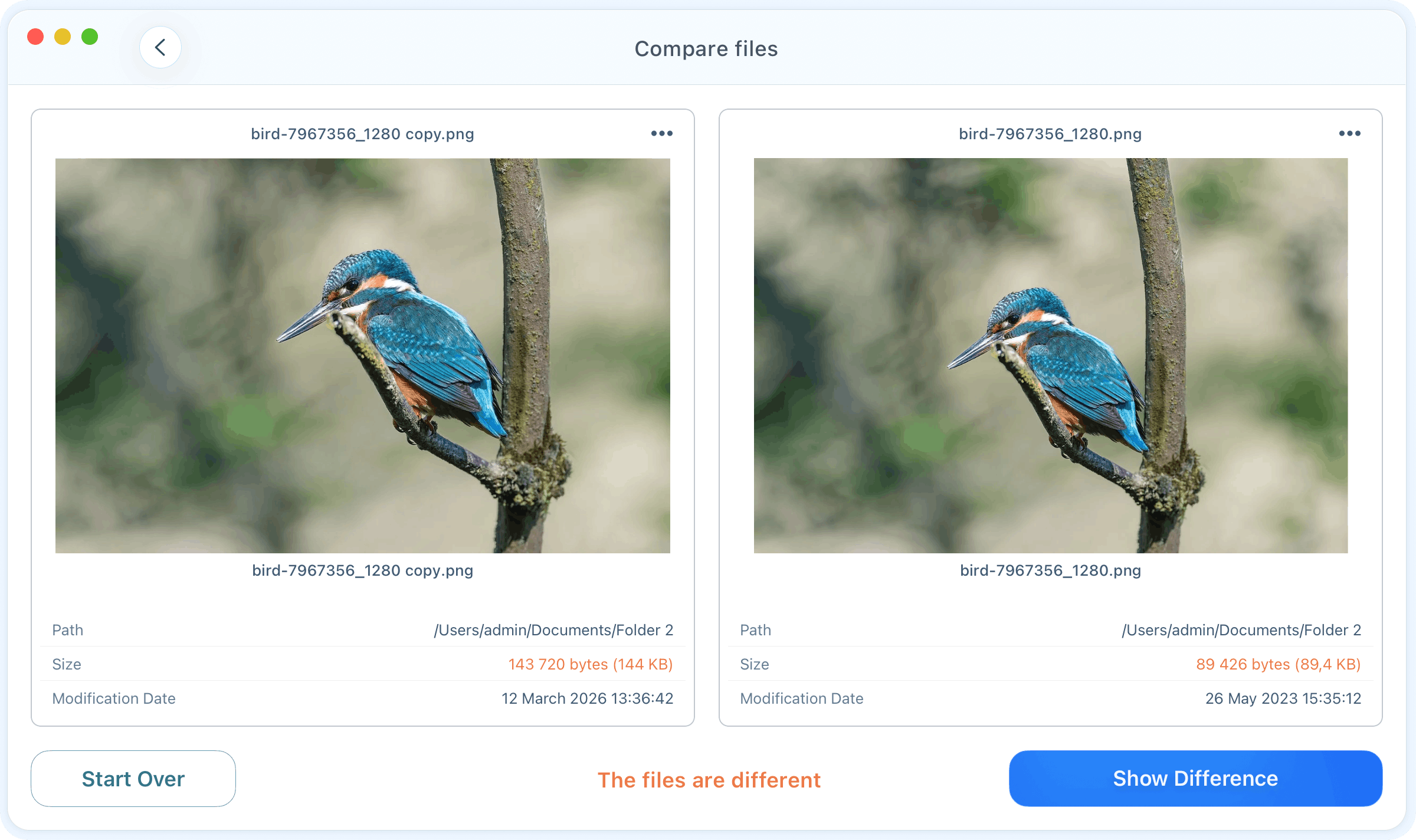 Duplicate File Finder light