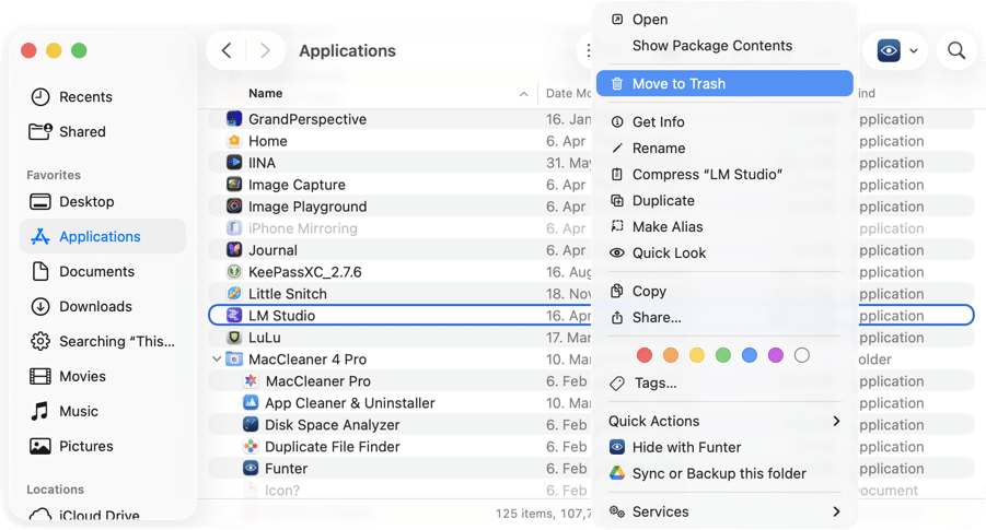 How to completely uninstall LM Studio from Mac | Models and leftovers